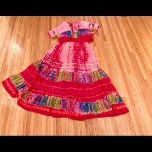 Tie-dye pink boho festival, cruise, vacation, resort dress and matching jacket